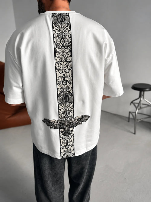 Back Fell Eagle Over-size T-Shirt