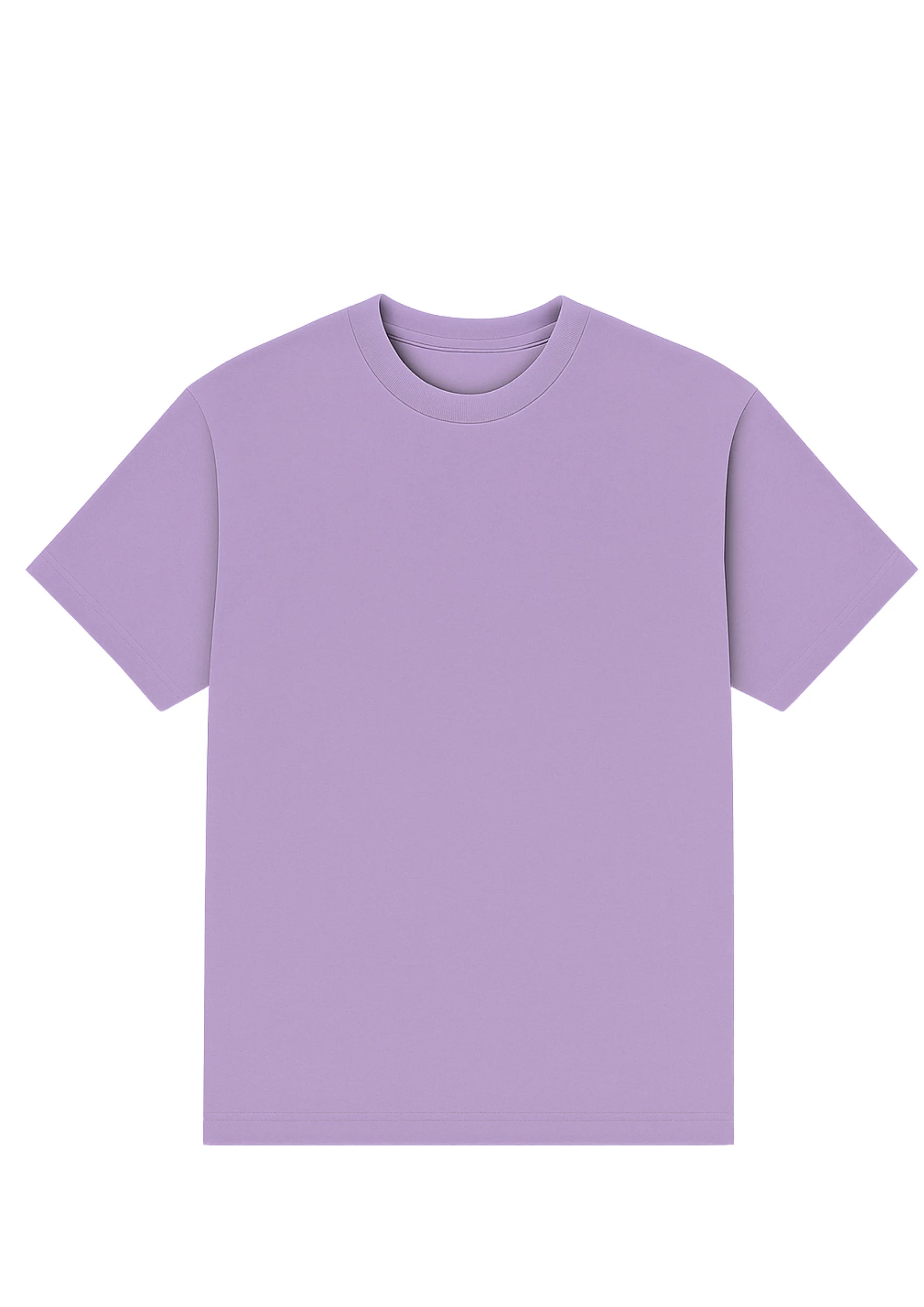 Lilac Plain Oversized T-shirt for Men
