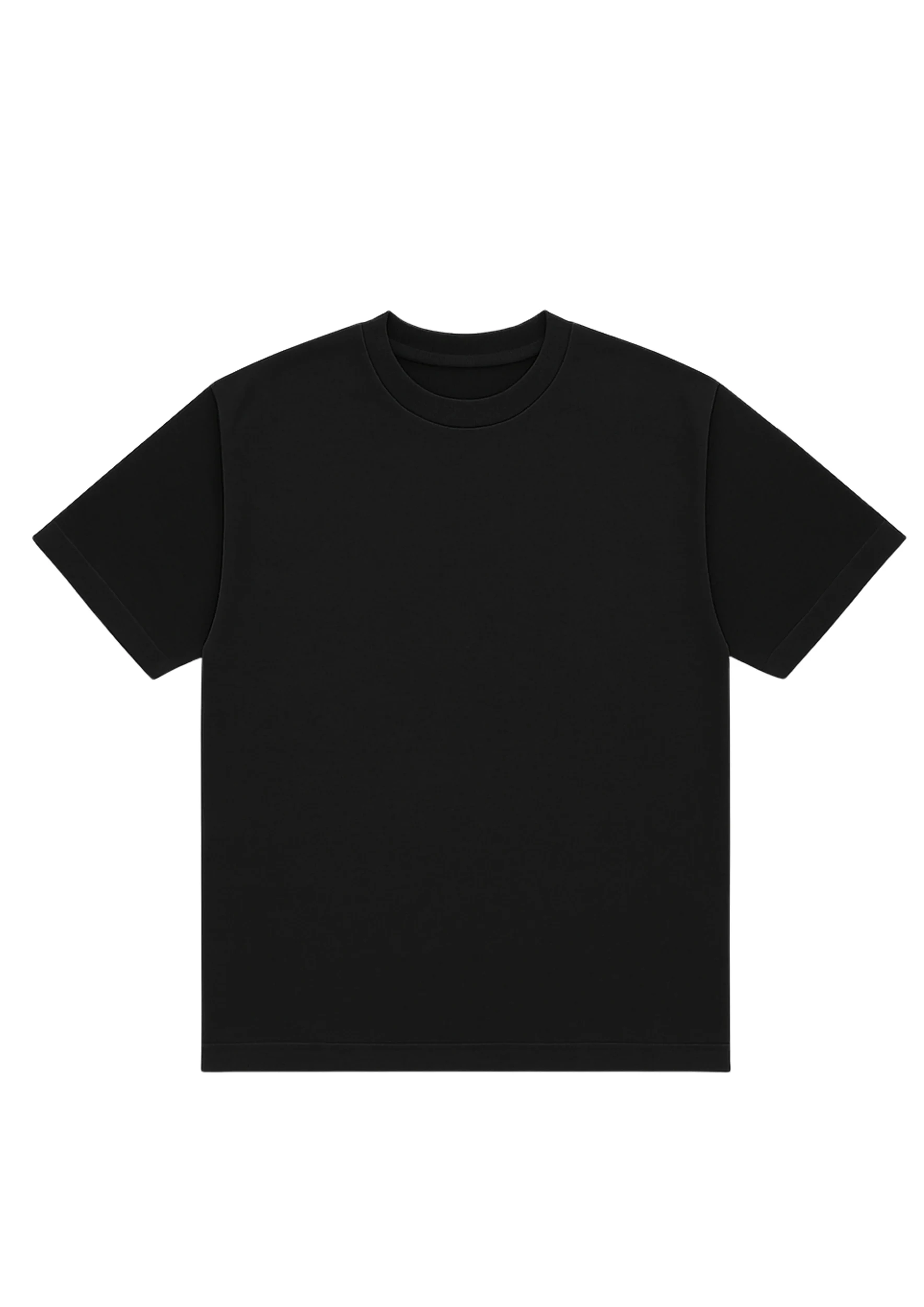 Black Plain Oversized T-shirt for Men