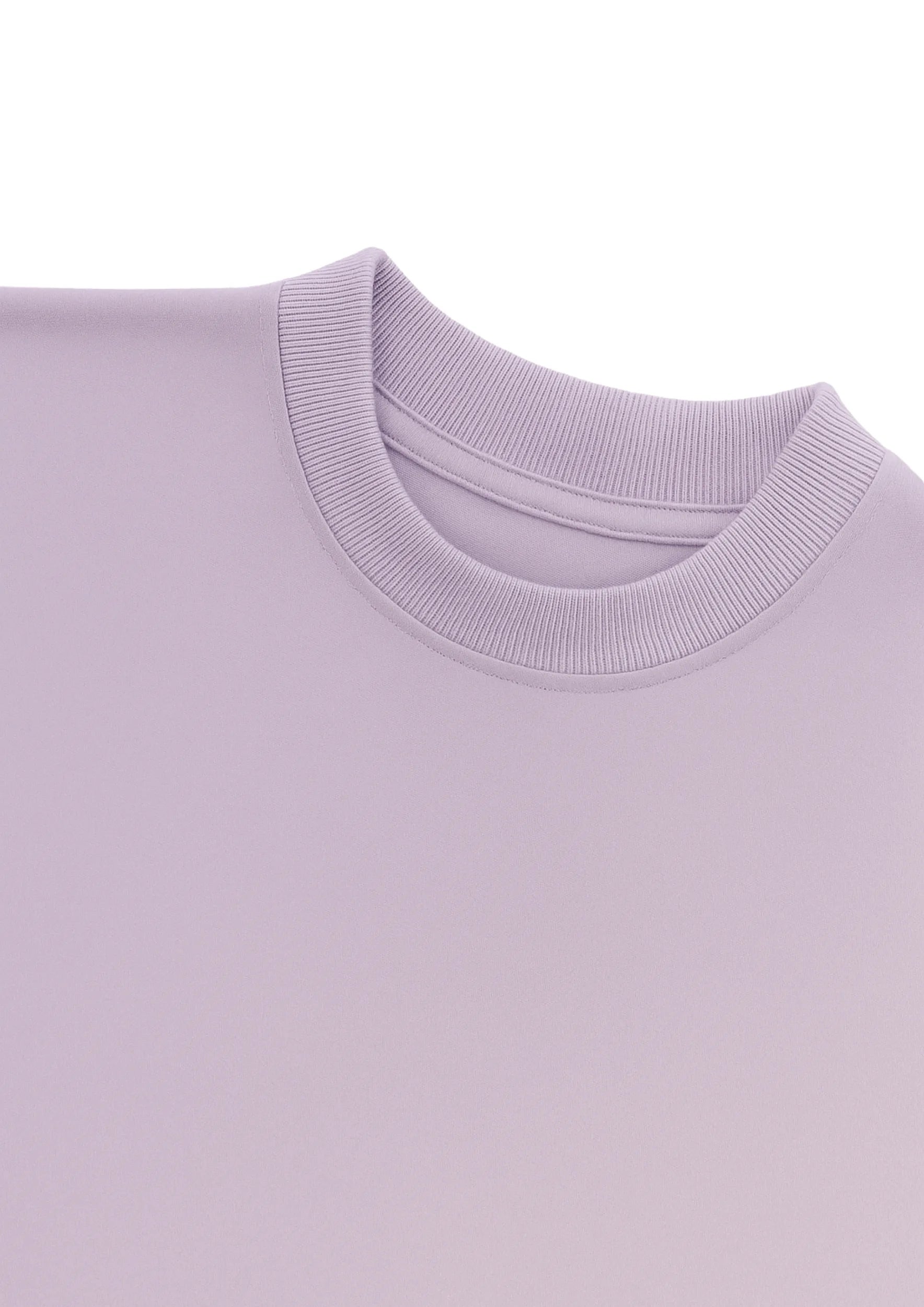 Lilac Plain Oversized T-shirt for Men