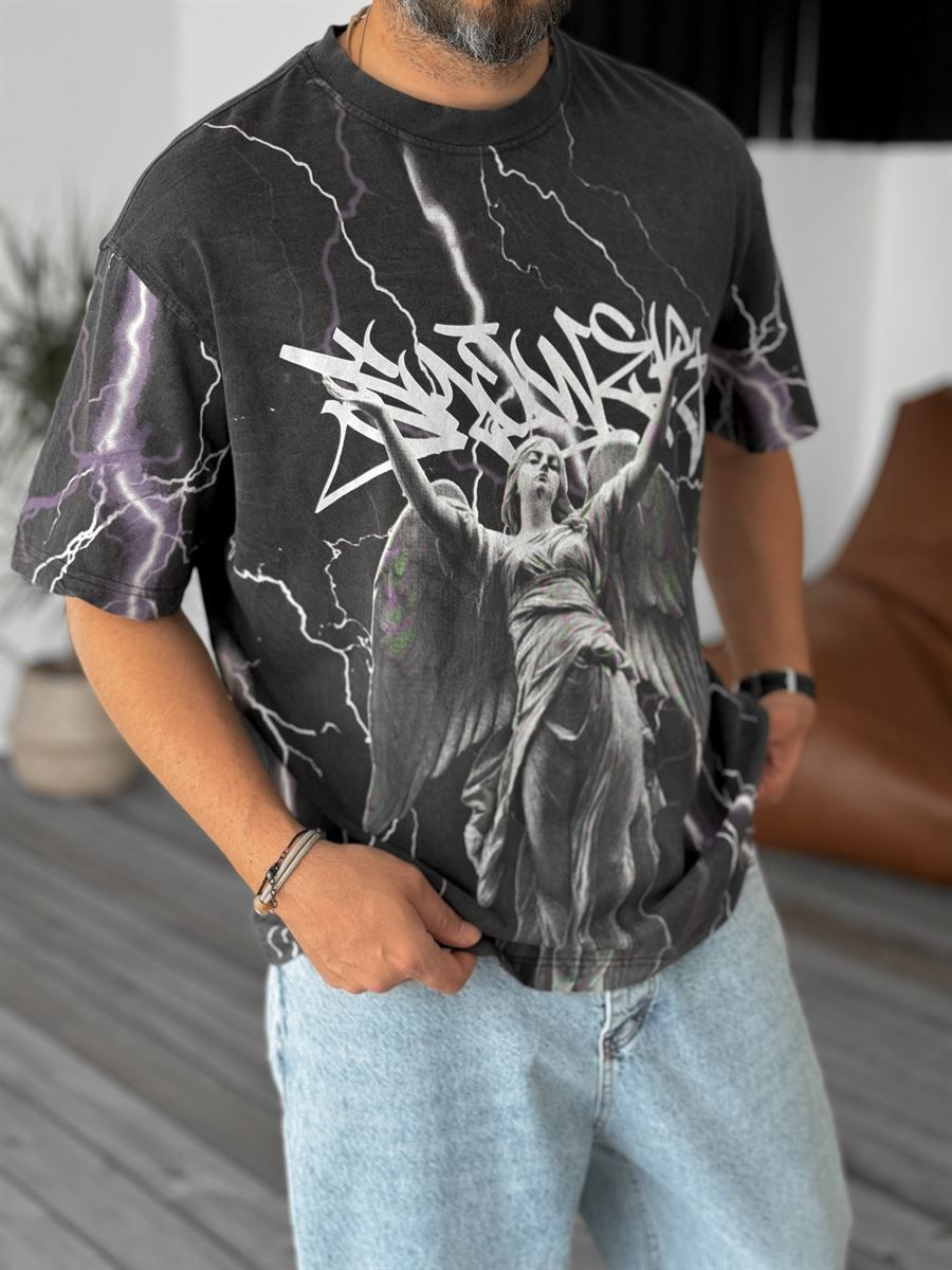 Sculpture Printed Oversize T-Shirt