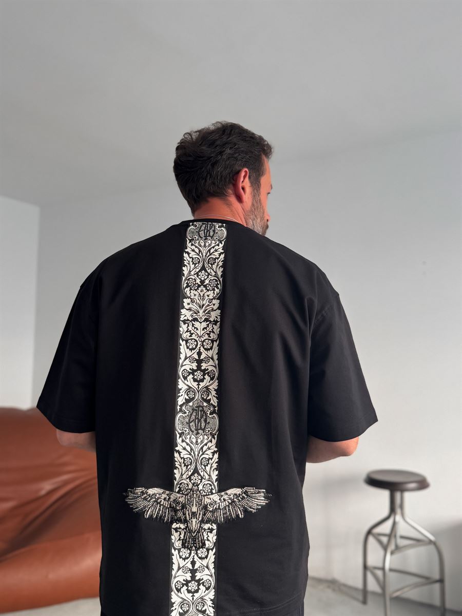 Black Fell Eagle Over-size Tees