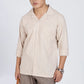 Plain Beige Linen Shirt