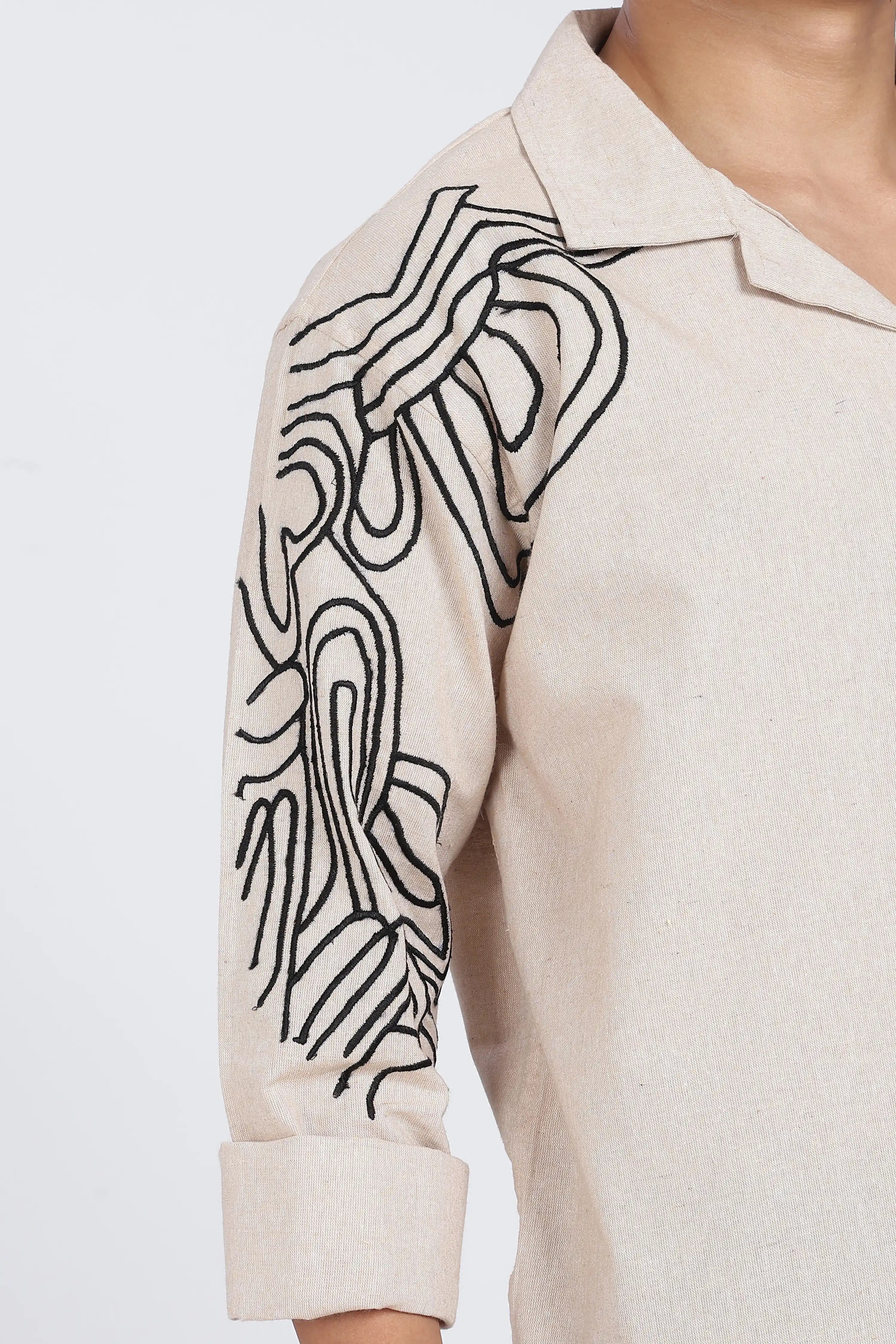 Linen Shirt – Embroidered