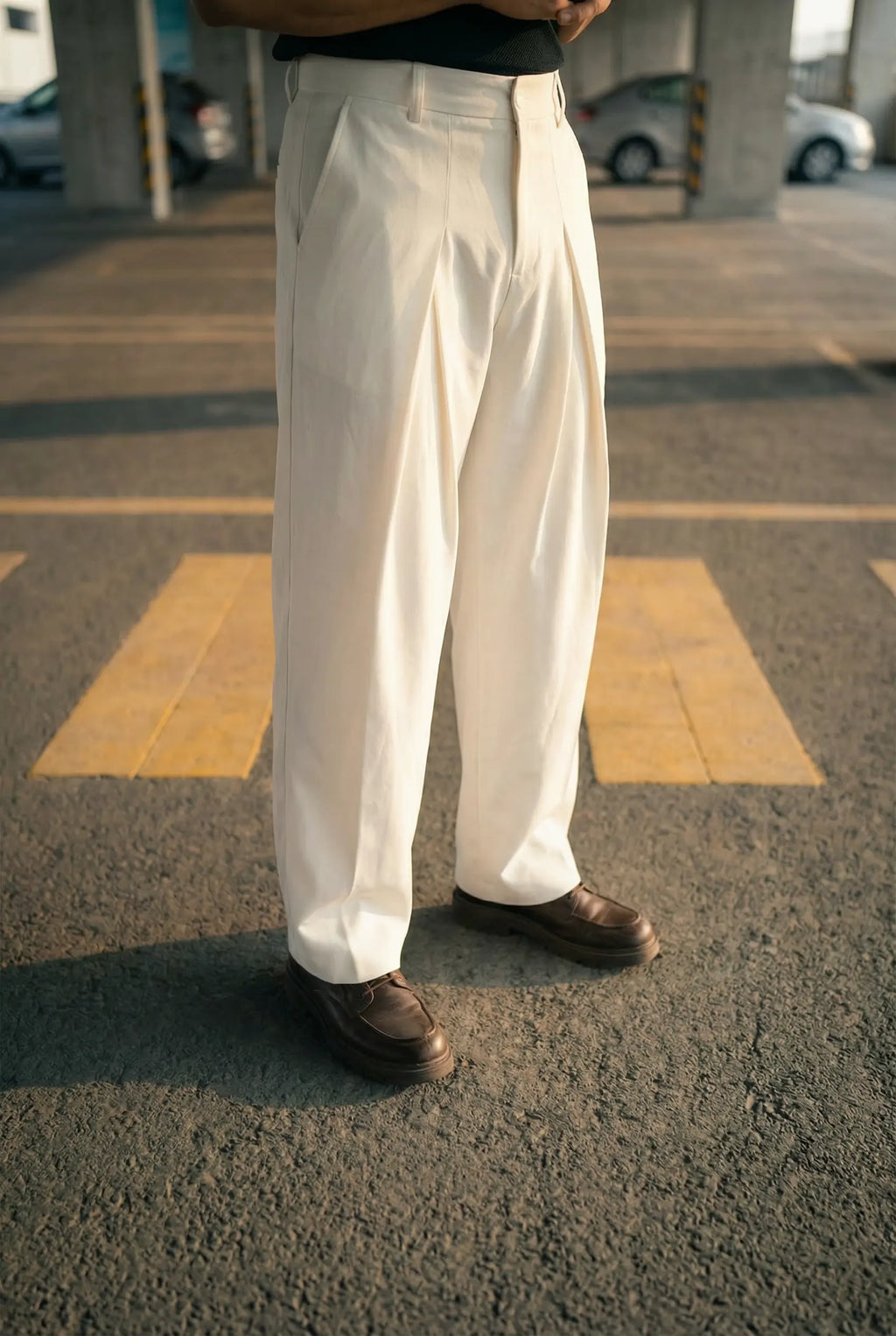 Korean pants - White
