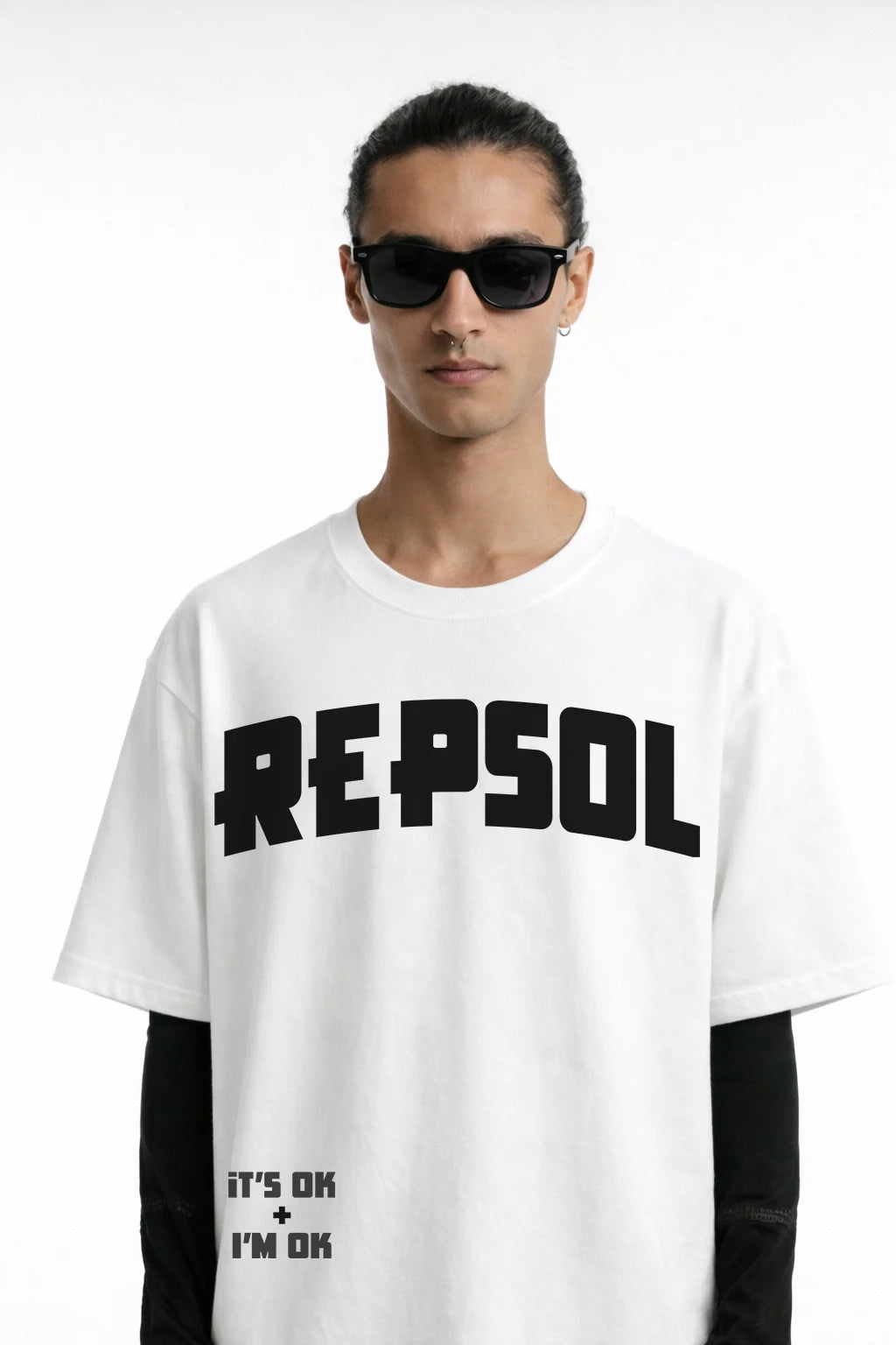 R-Cross Printed Oversize T-Shirt