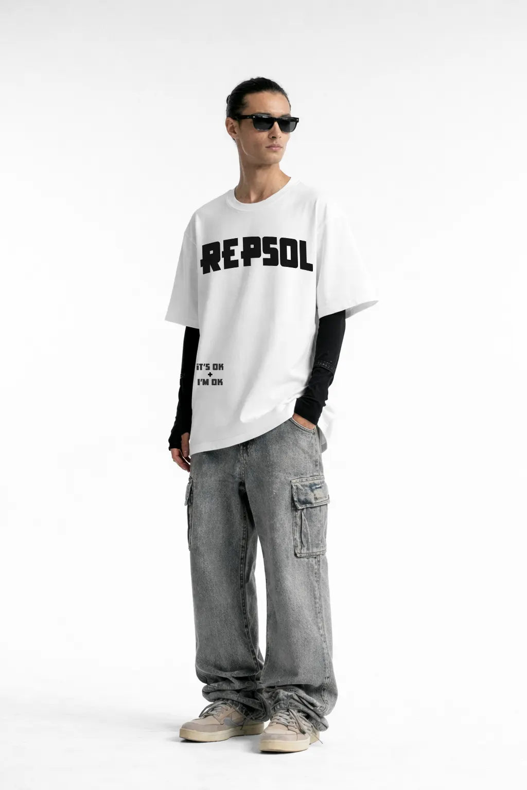 R-Cross Printed Oversize T-Shirt