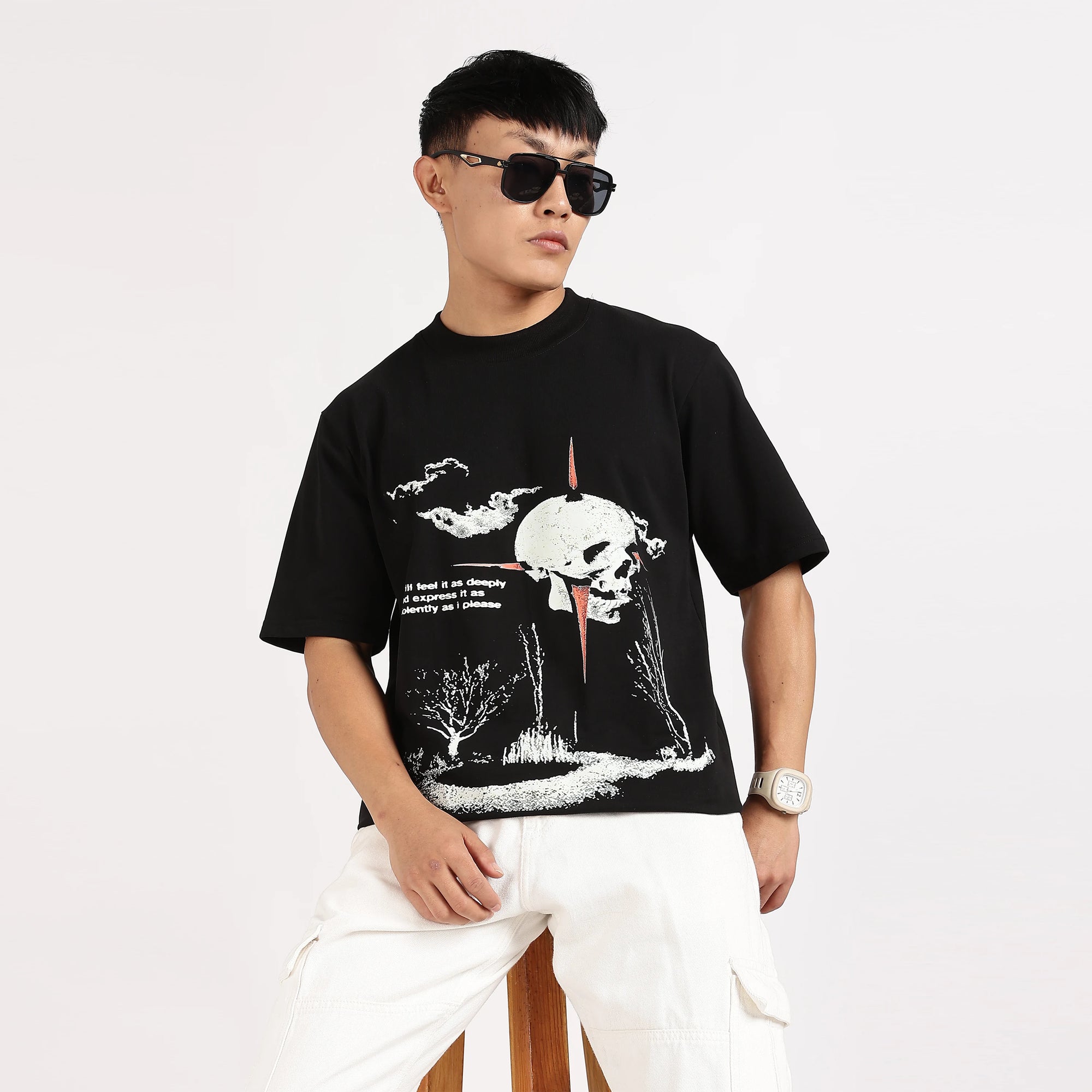 Skull Over-Size Tees