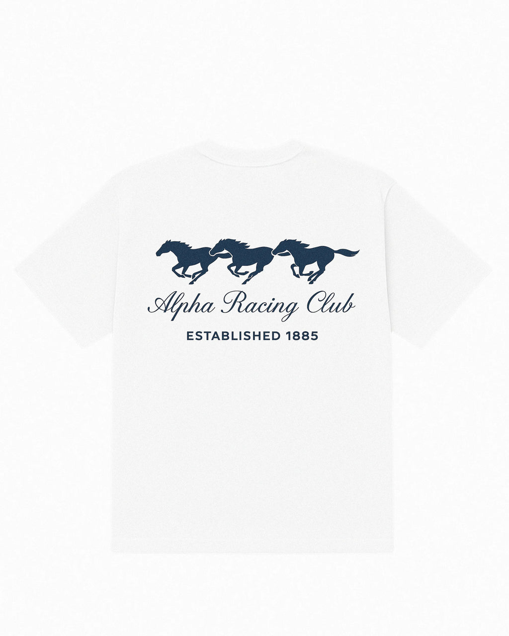 White Alpha Racing Oversize Tees