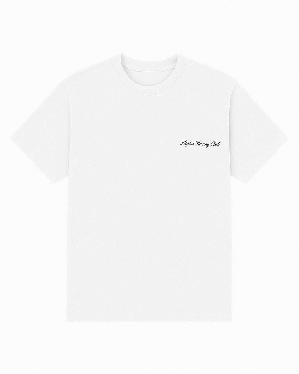 White Alpha Racing Oversize Tees