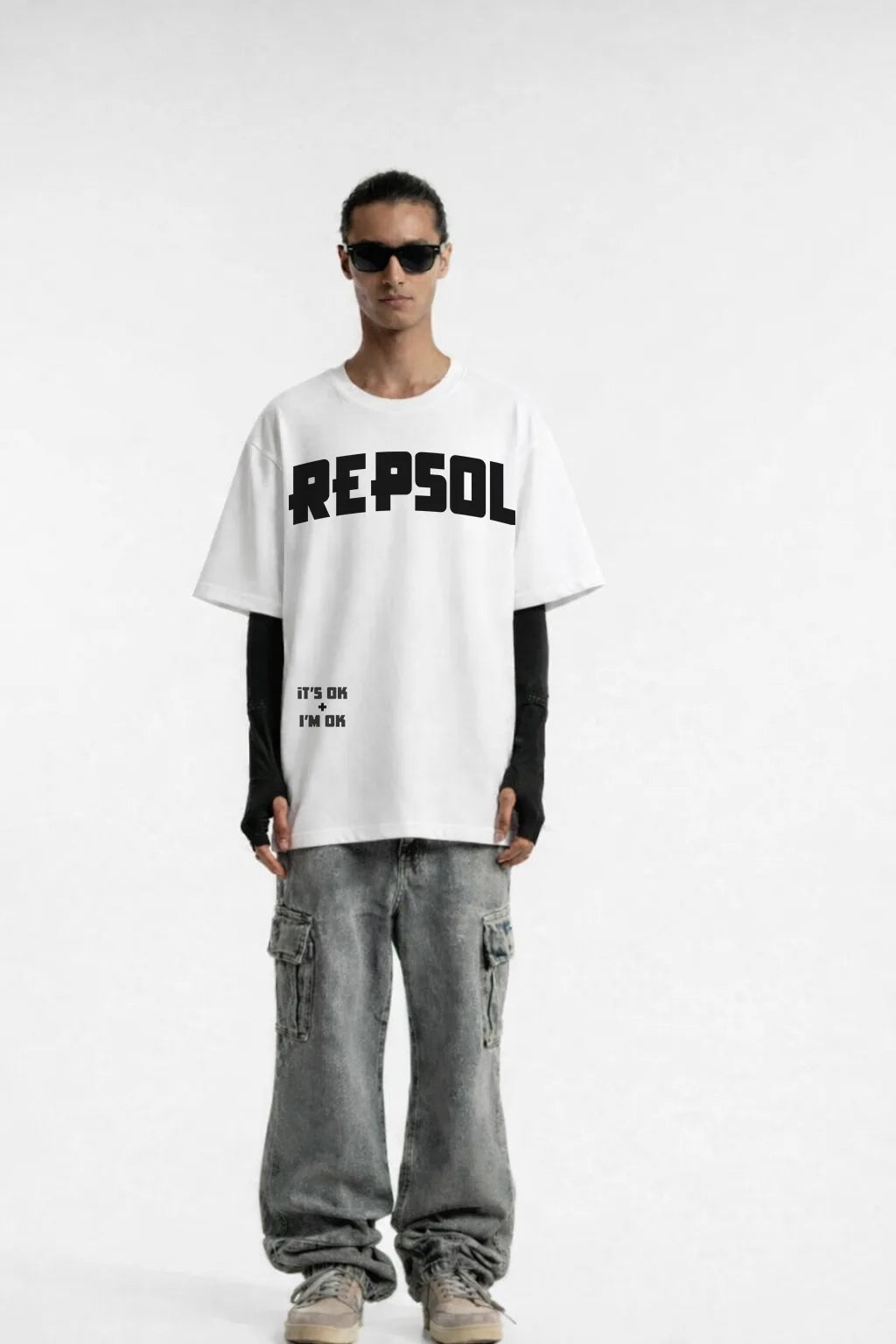 R-Cross Printed Oversize T-Shirt