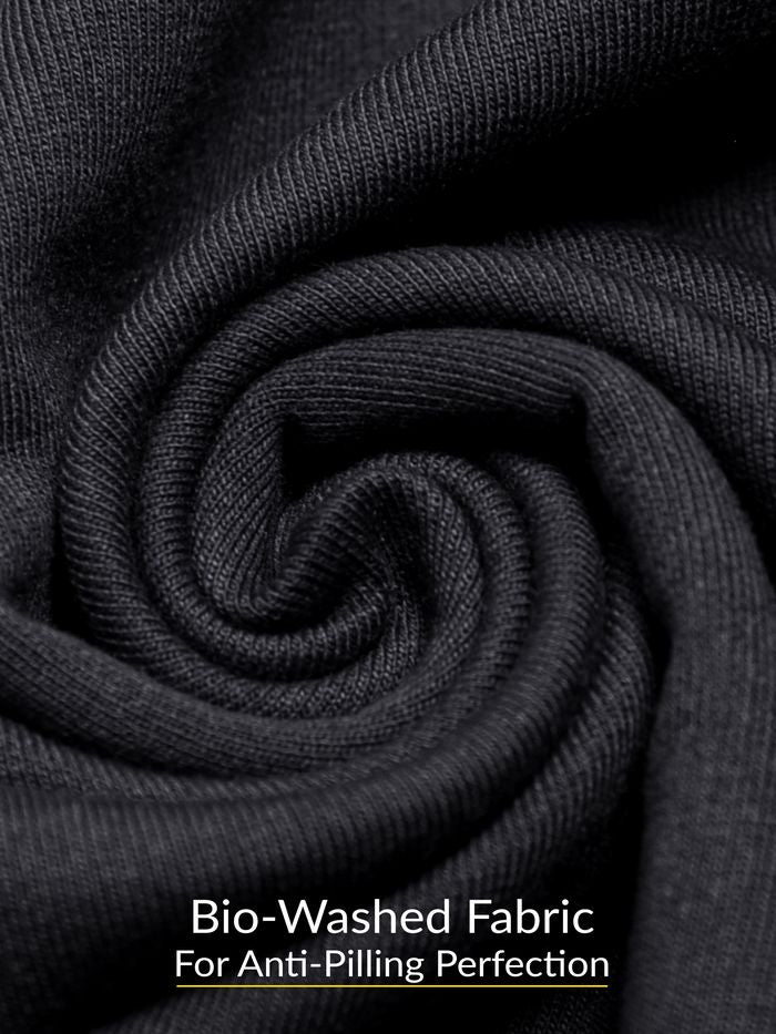 Black Plain Oversized T-shirt for Men