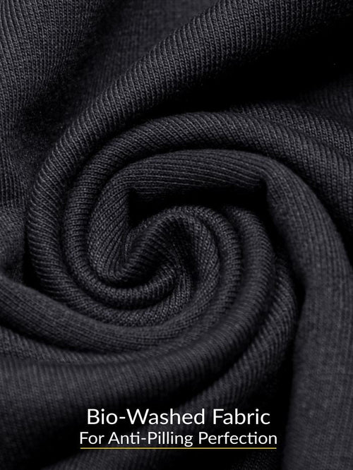 Black Plain Oversized T-shirt for Men