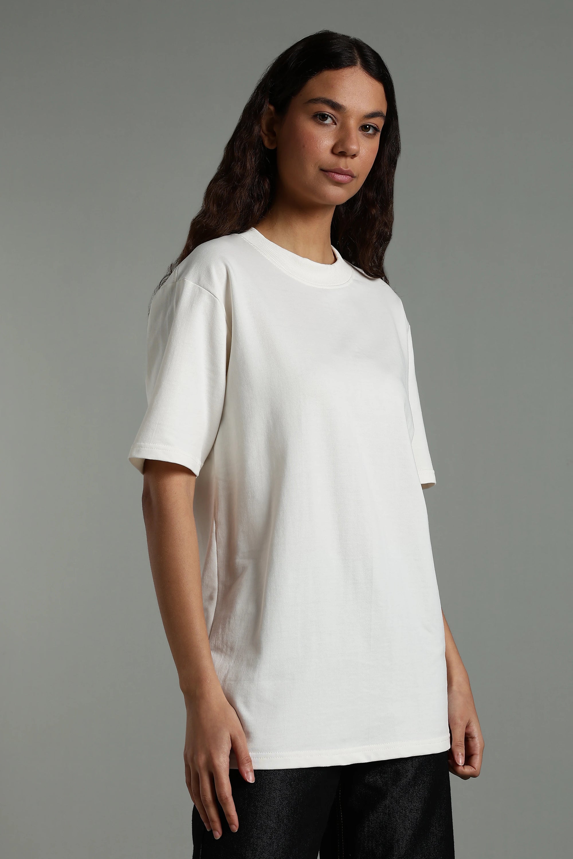 Girls Plain Over-size Tees