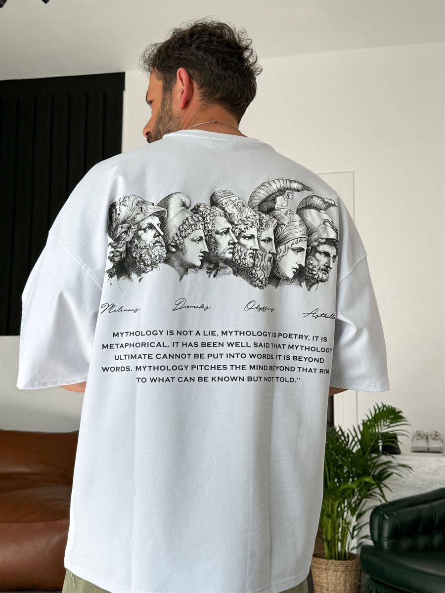 White Mythology Printed Oversize T-Shirt