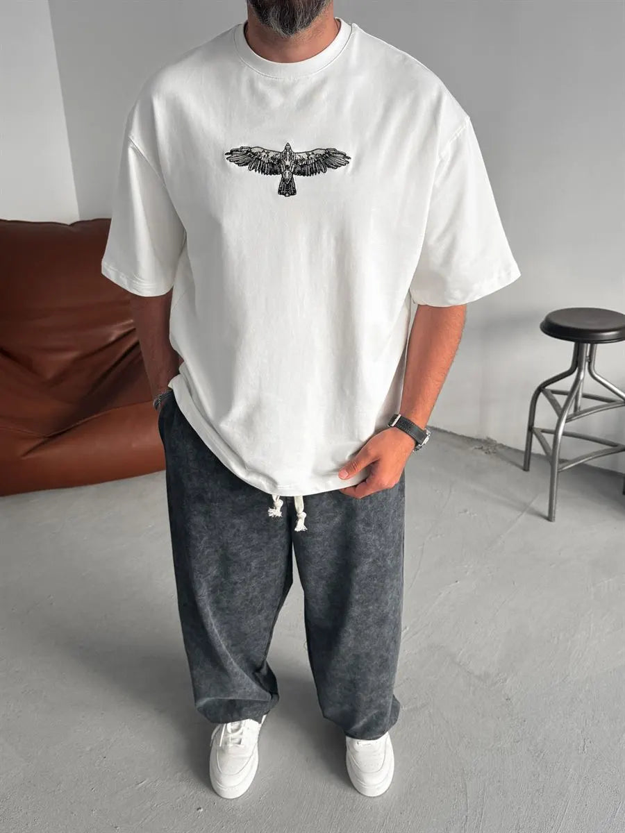 Black Fell Eagle Over-size Tees