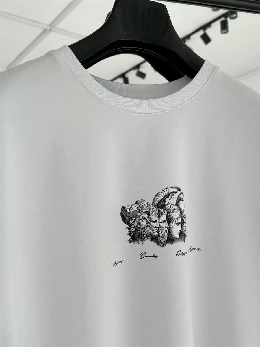 White Mythology Printed Oversize T-Shirt