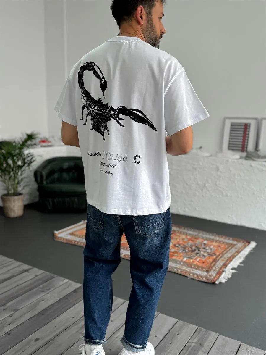 Scorpion Printed Oversize T-Shirt