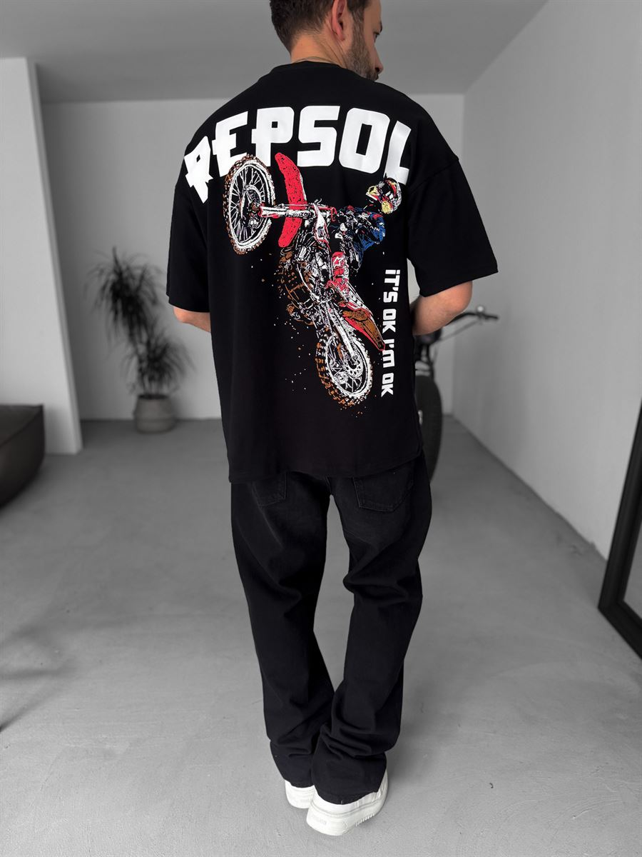 R-Cross Printed Oversize T-Shirt