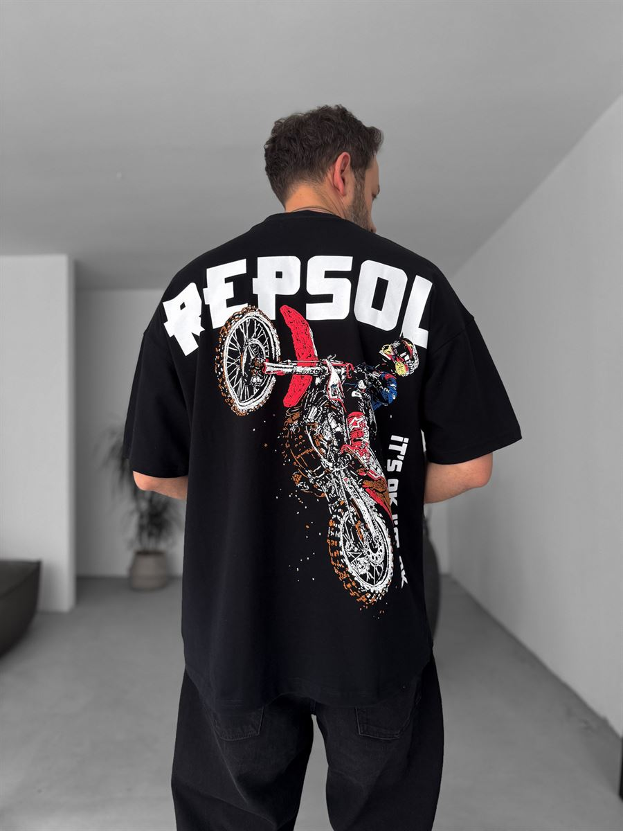 R-Cross Printed Oversize T-Shirt
