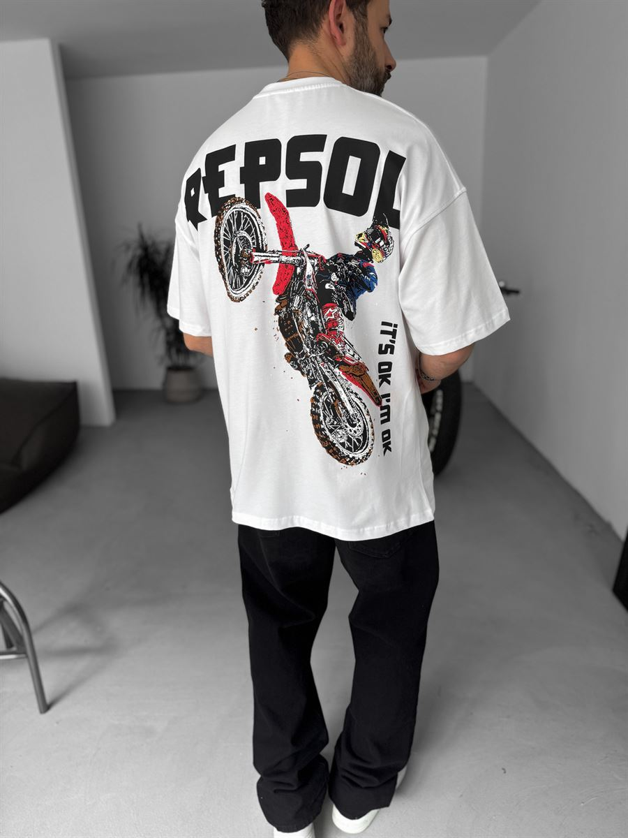 R-Cross Printed Oversize T-Shirt