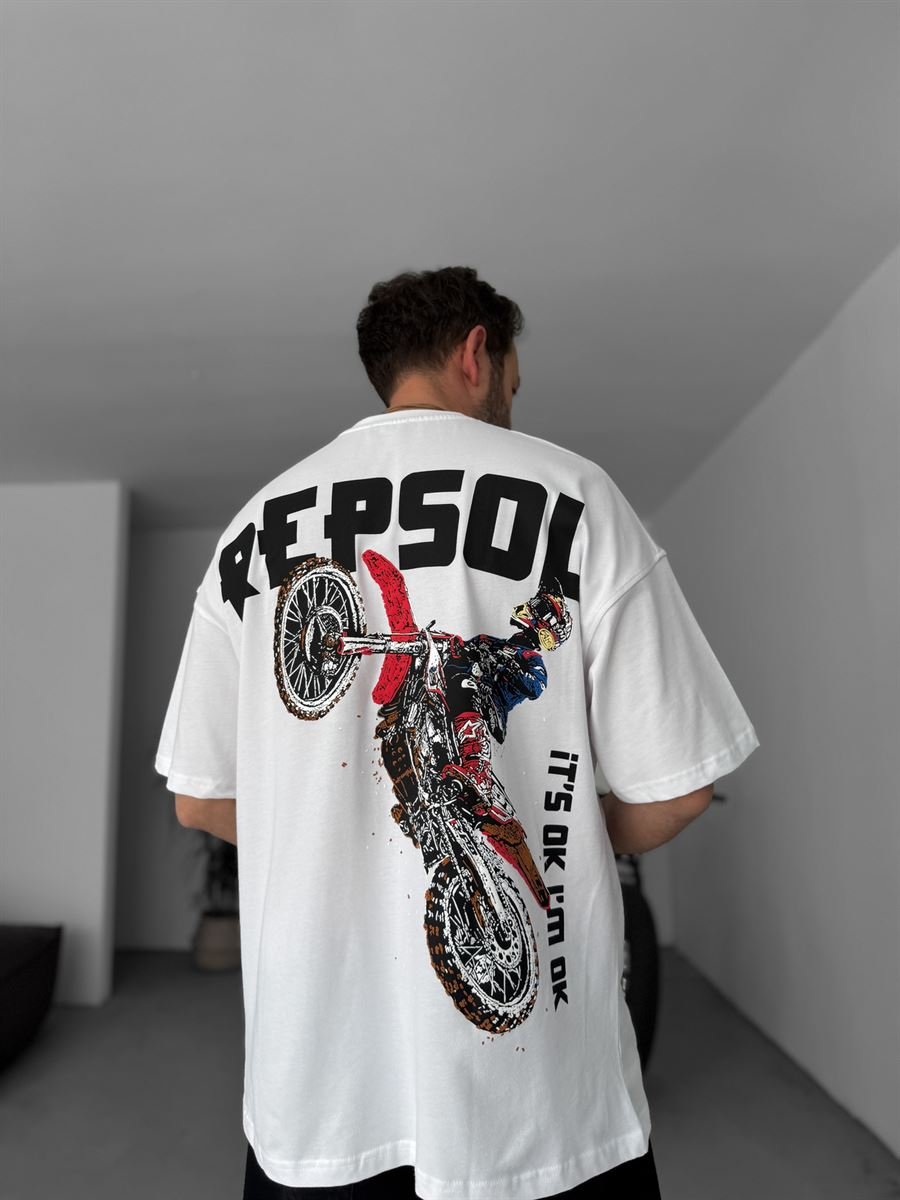 R-Cross Printed Oversize T-Shirt