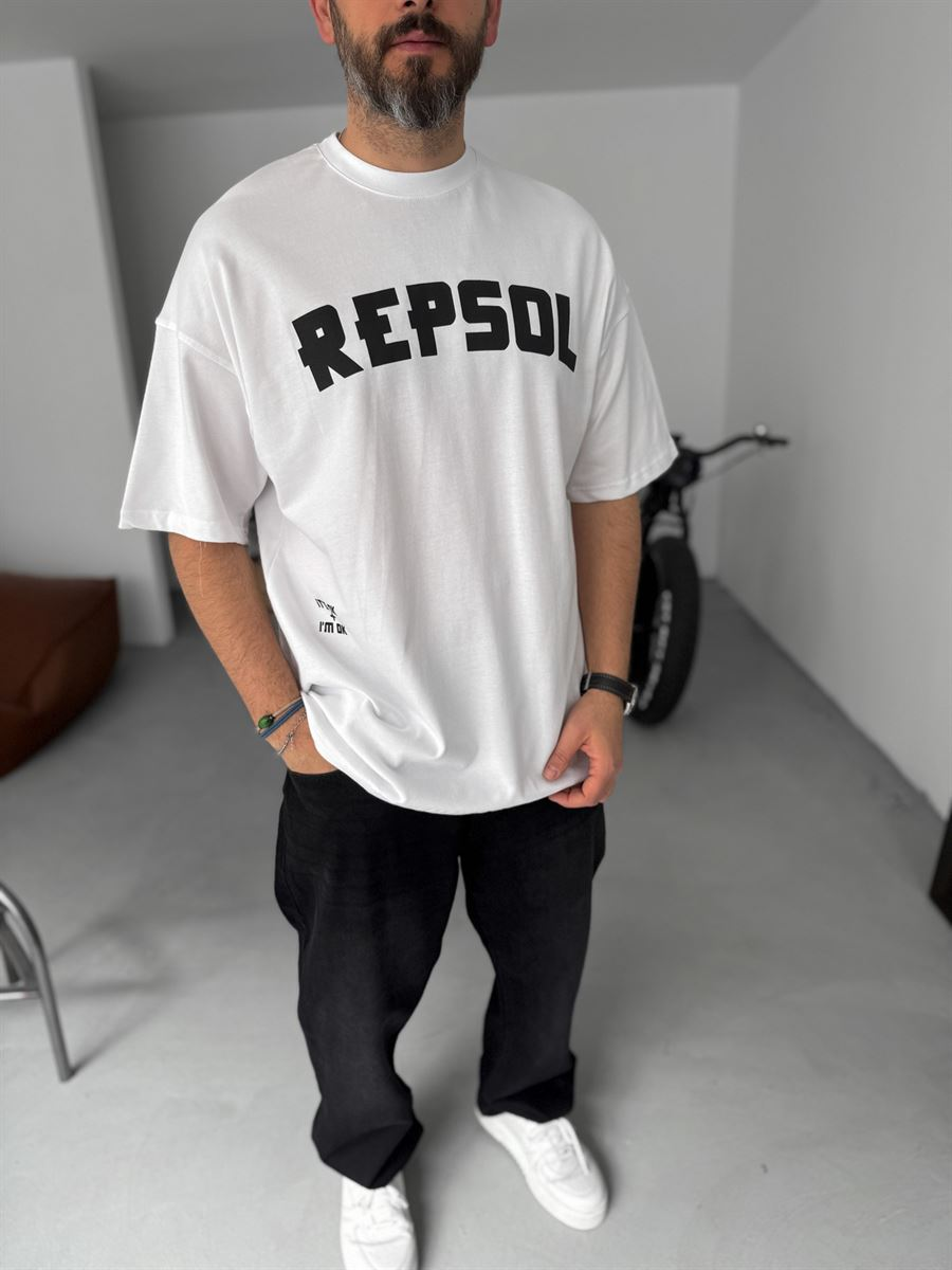 R-Cross Printed Oversize T-Shirt