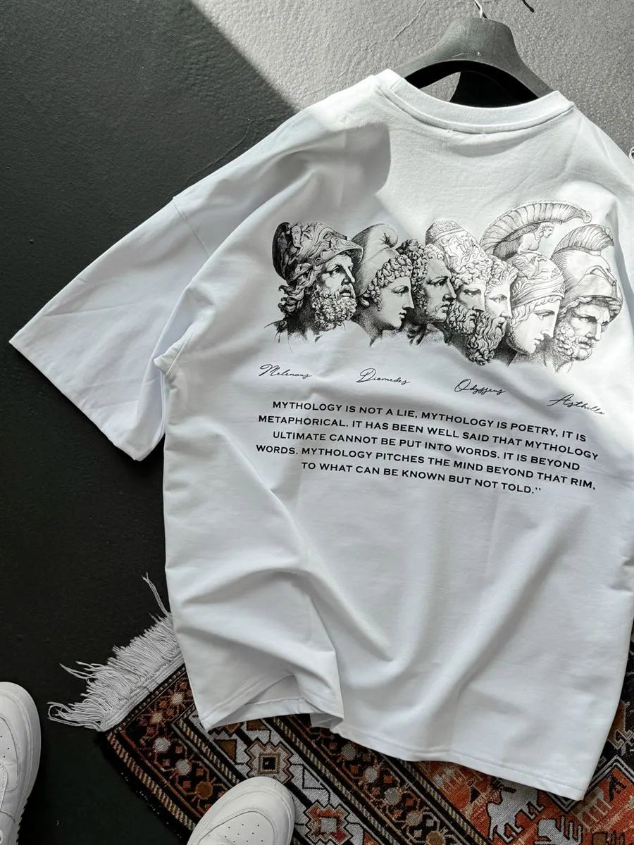 White Mythology Printed Oversize T-Shirt