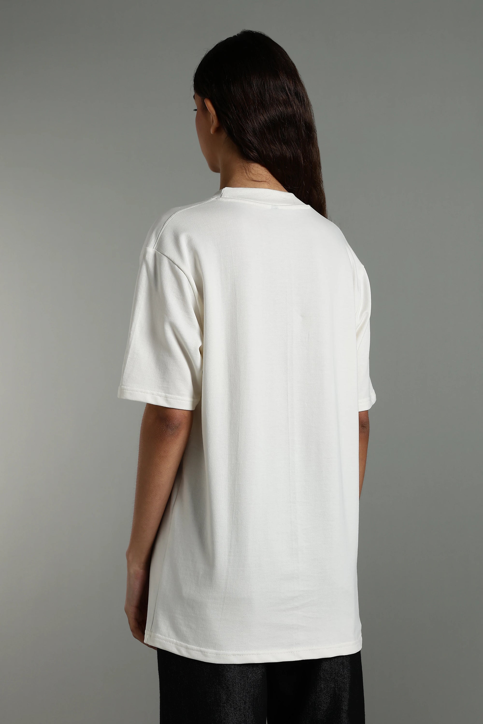 Girls Plain Over-size Tees