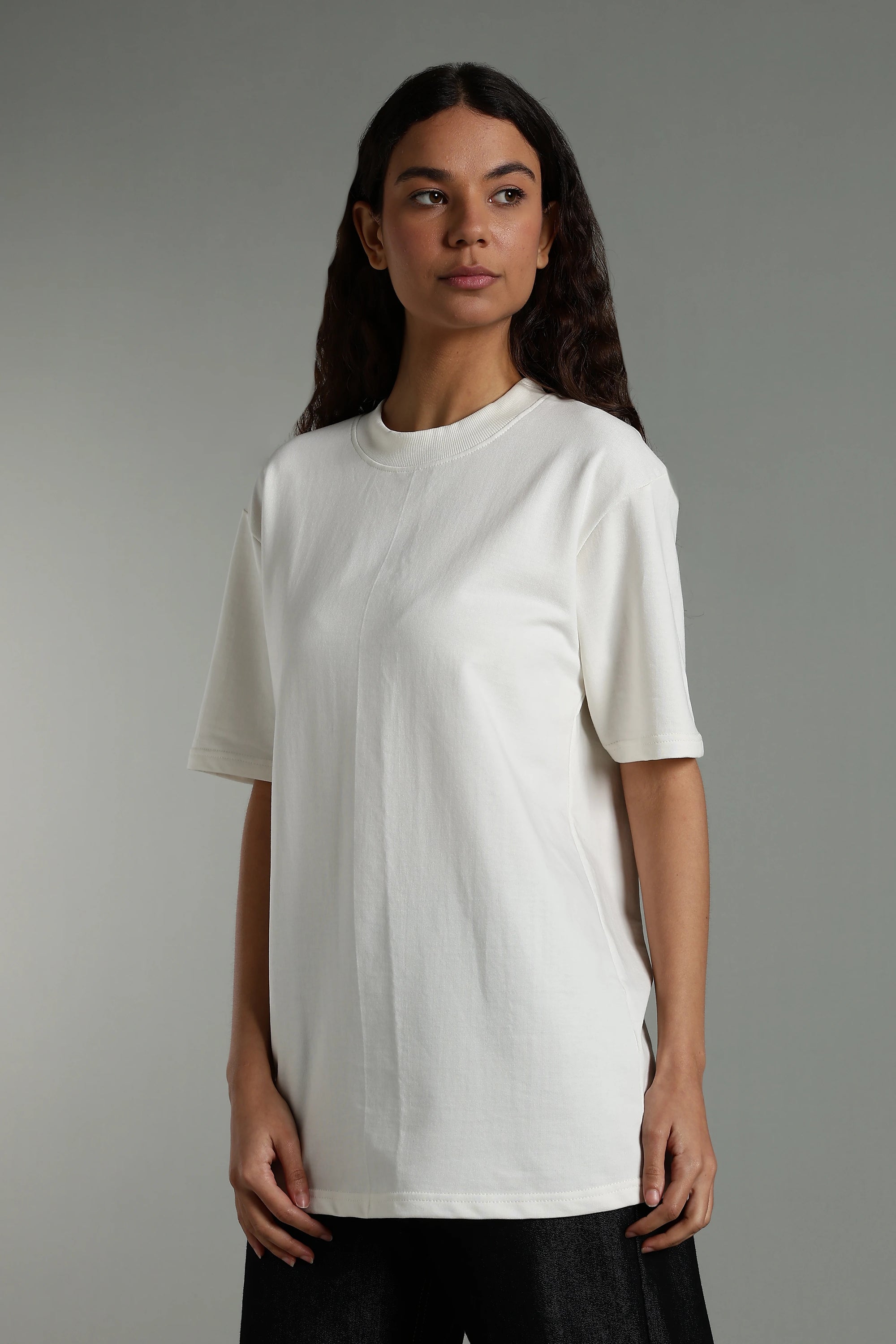 Girls Plain Over-size Tees