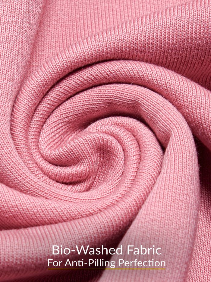 Pink Plain Oversized T-shirt for Men