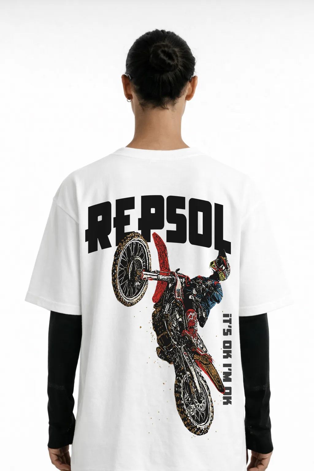 R-Cross Printed Oversize T-Shirt