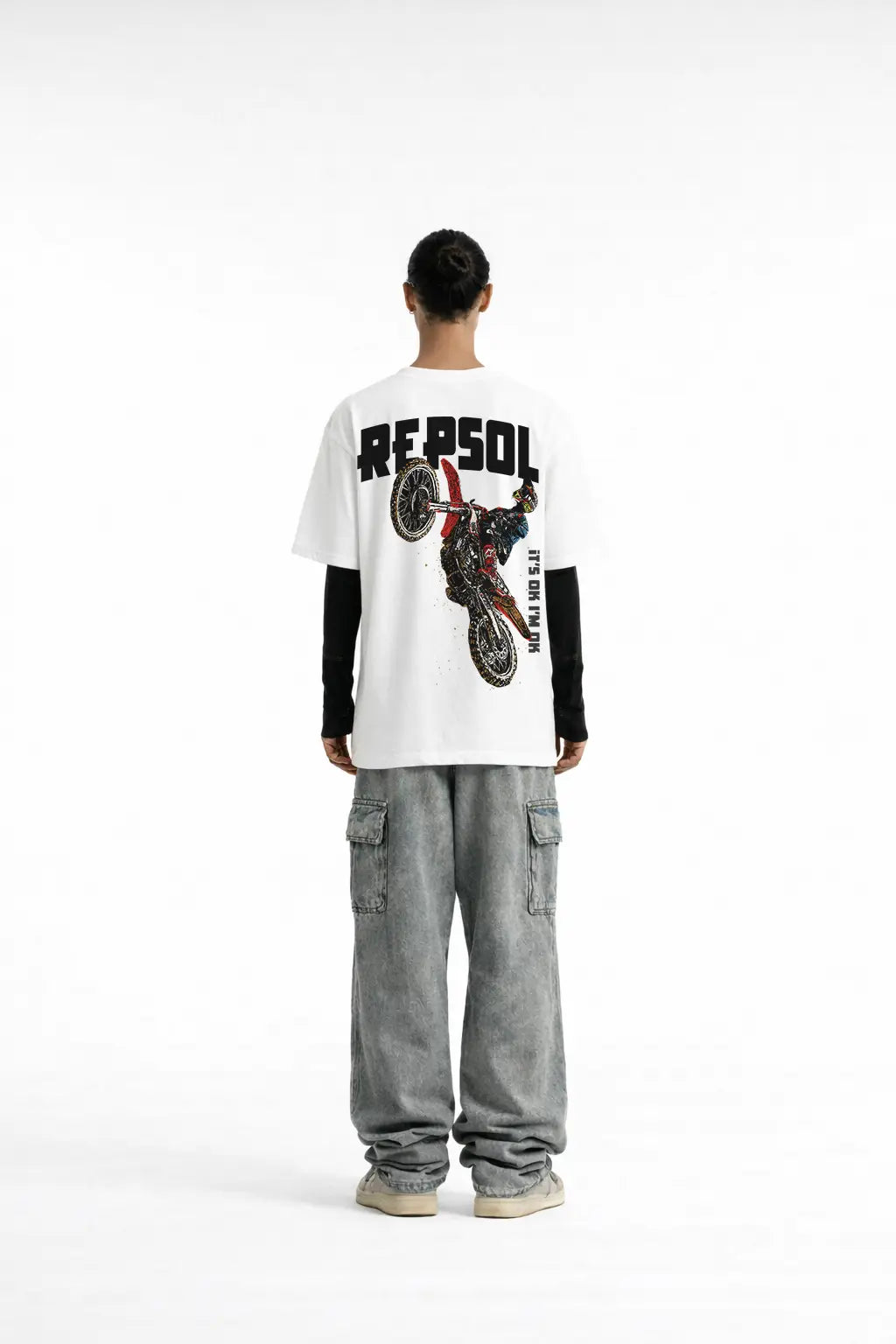 R-Cross Printed Oversize T-Shirt