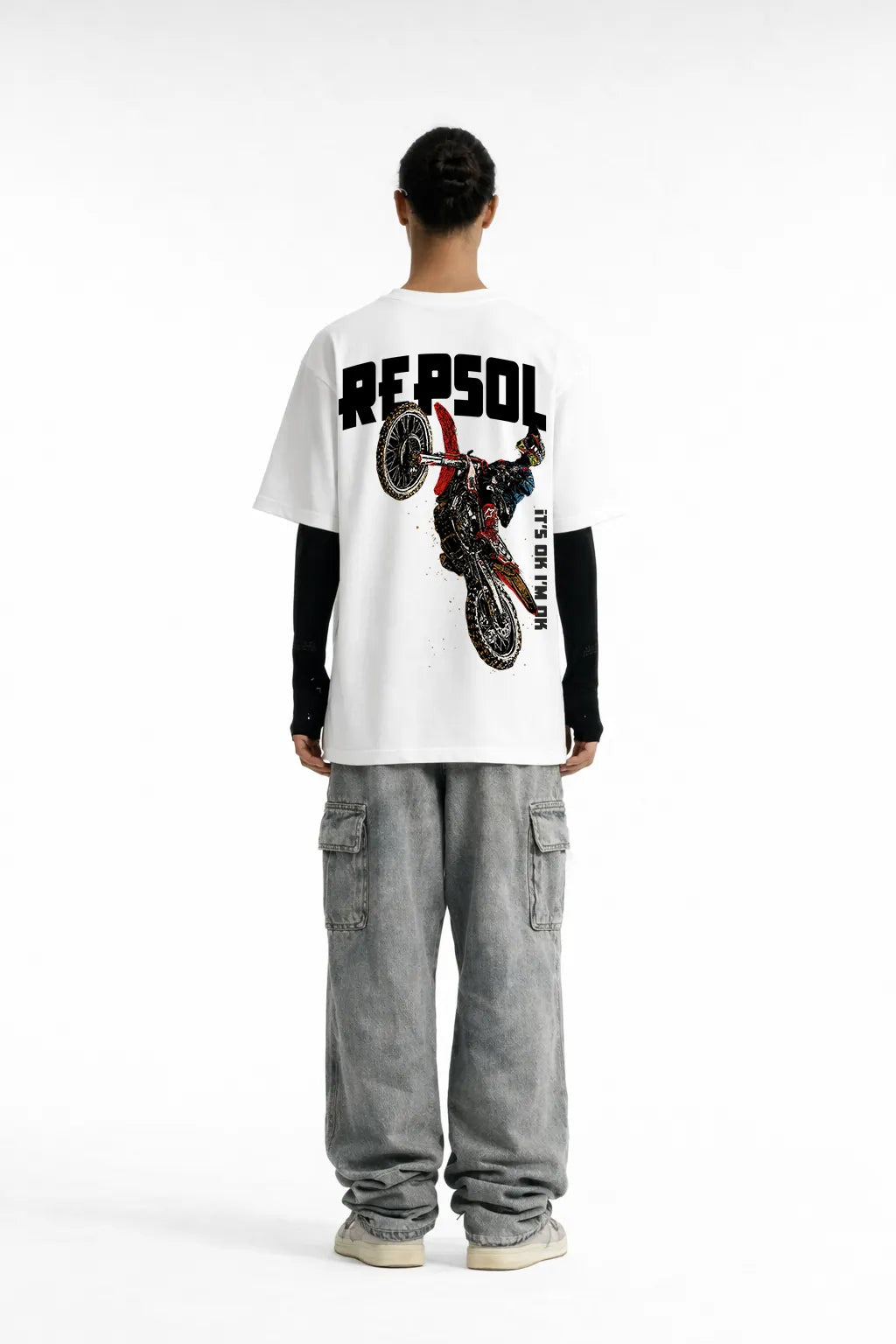 R-Cross Printed Oversize T-Shirt