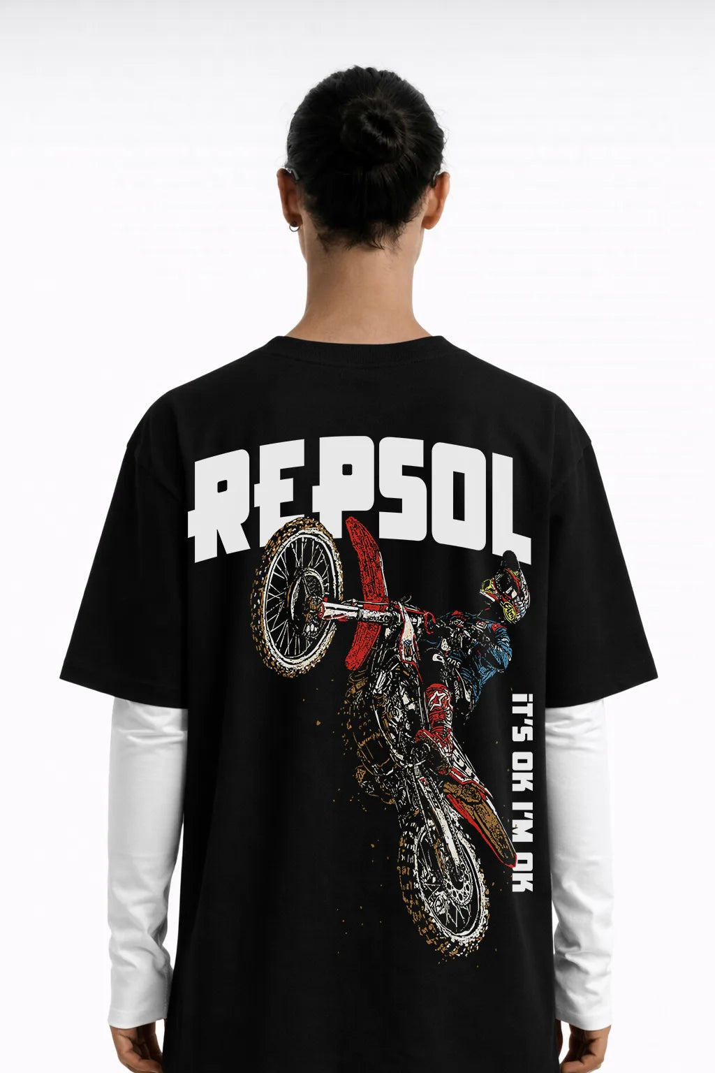 R-Cross Printed Oversize T-Shirt