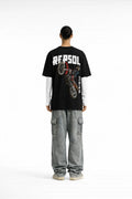R-Cross Printed Oversize T-Shirt