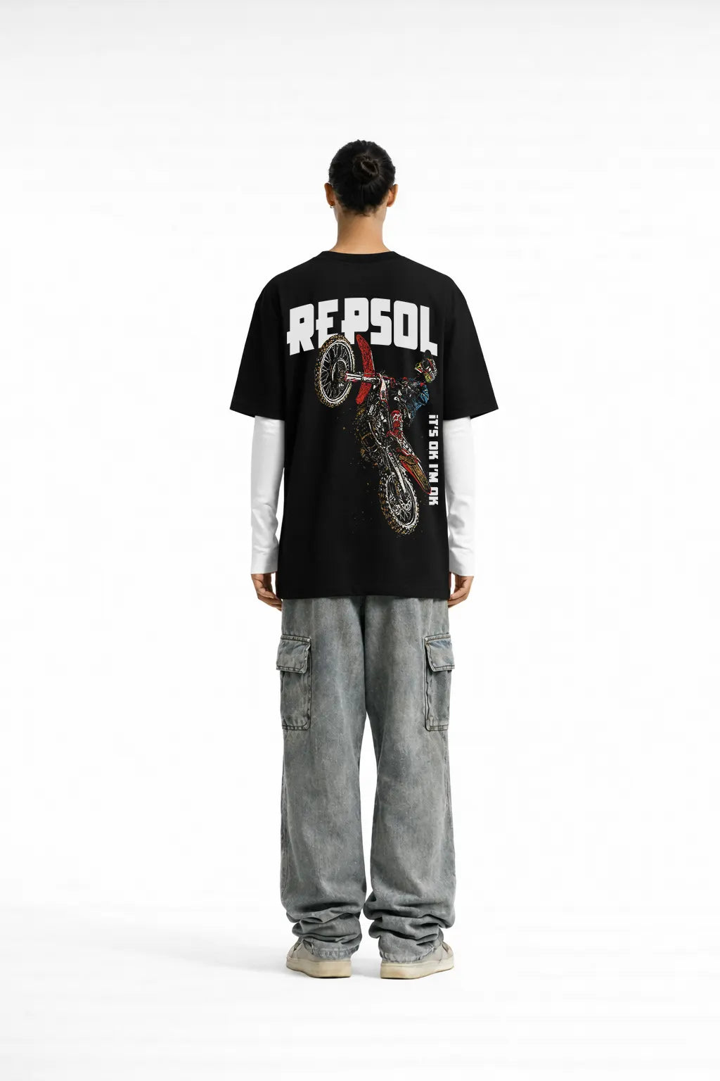 R-Cross Printed Oversize T-Shirt