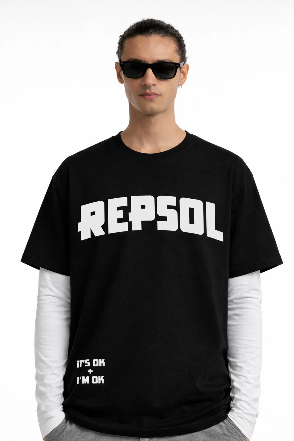 R-Cross Printed Oversize T-Shirt
