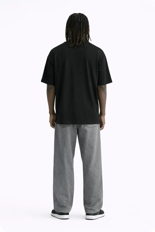 Black Plain Oversized T-shirt for Men